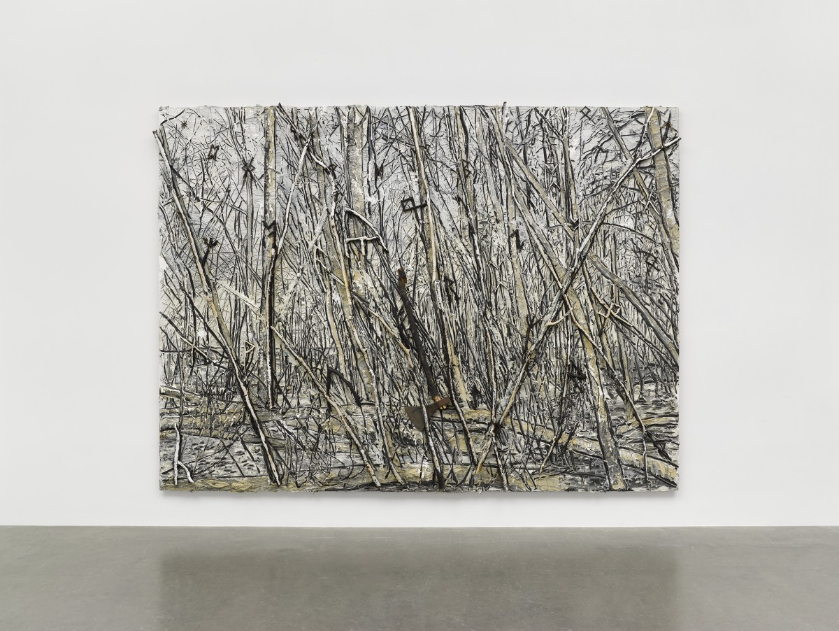 Anselm Kiefer’s “Der Gordische Knoten”, 2019. Oil, emulsion, acrylic, shellac, wood and metal on canvas. Credit Anselm Kiefer via White Cube Gallery. 