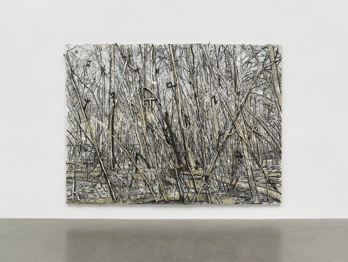 Anselm Kiefer’s “Der Gordische Knoten”, 2019. Oil, emulsion, acrylic, shellac, wood and metal on canvas. Credit Anselm Kiefer via White Cube Gallery.