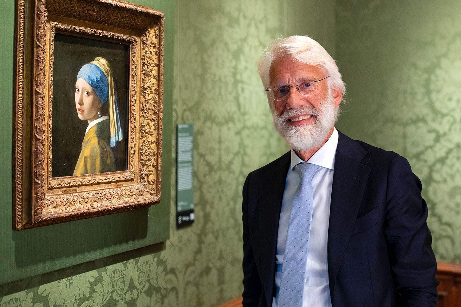 Erik Scherder at the Girl with a Pearl Earring